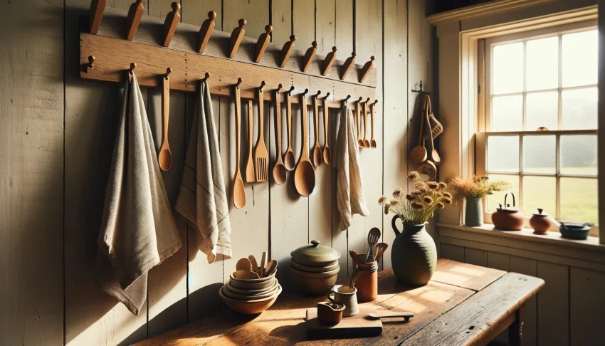 Peg Rail Ideas for Simple Storage With Traditional Character